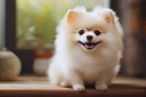 cachorro lulu da pomerânia mini em casa